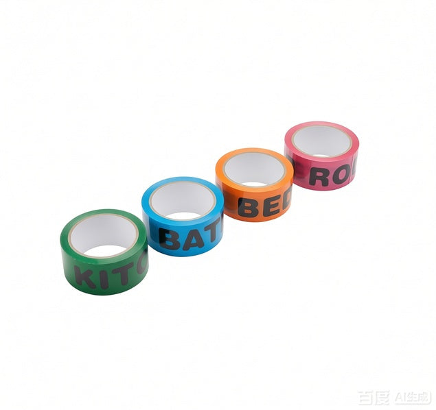 Coloured Room Packing Tape 48mmx66m 4 Pack
