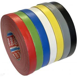 Tesa 4651 High-Performance Cloth Tape for Packaging and Repair Black