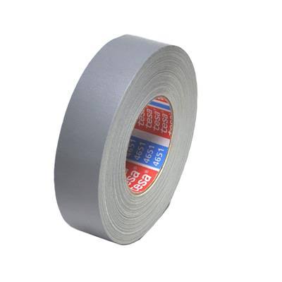 Tesa 4651 High-Performance Cloth Tape for Packaging and Repair Black