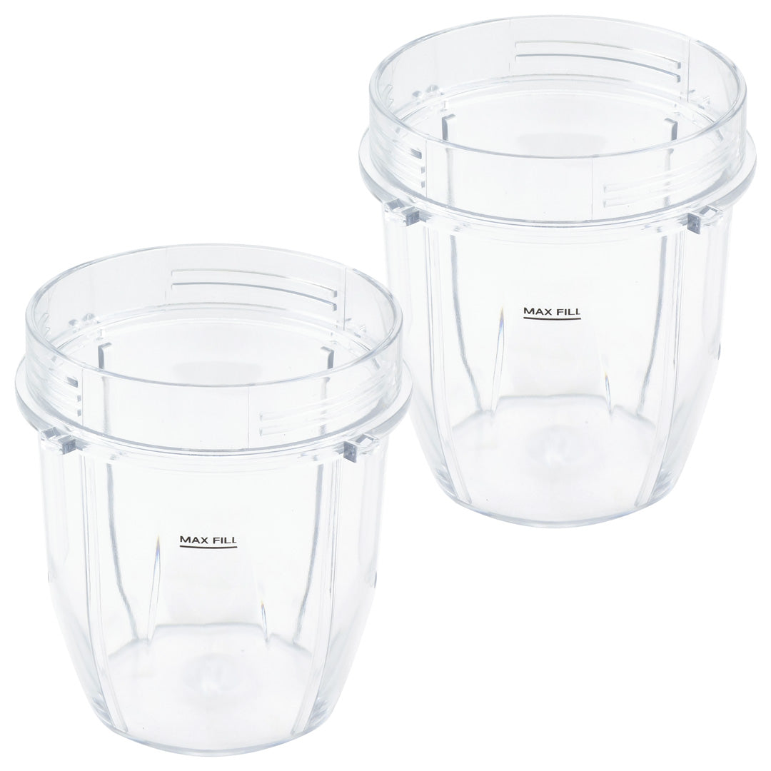 2 Pack 12 oz Cup Replacement Parts Compatible with Nutri Ninja Auto-iQ Blenders 426KKU450
