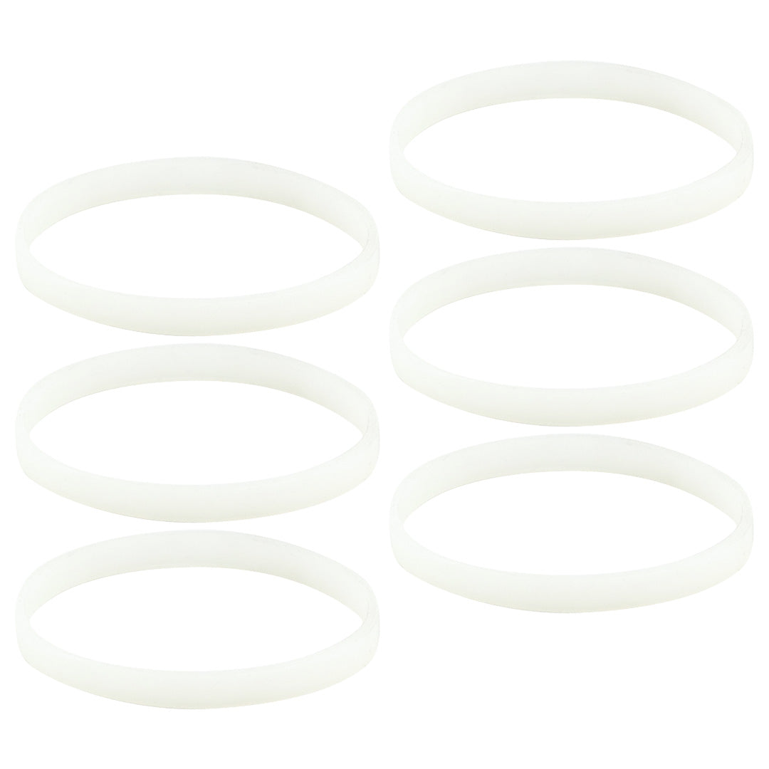 6 Pack White Gasket Rubber Sealing O-Ring Replacement Part for Nutri Ninja Auto-iQ Blenders BL480 BL681A BL682 BL640
