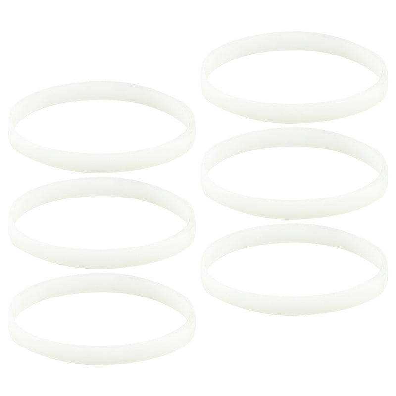 6 Pack White Gasket Rubber Sealing O-Ring Replacement Part for Nutri Ninja Auto-iQ Blenders BL480 BL681A BL682 BL640