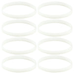 8 Pack White Gasket Rubber Sealing O-Ring Replacement Part for Nutri Ninja Auto-iQ Blenders BL480 BL681A BL682 BL640