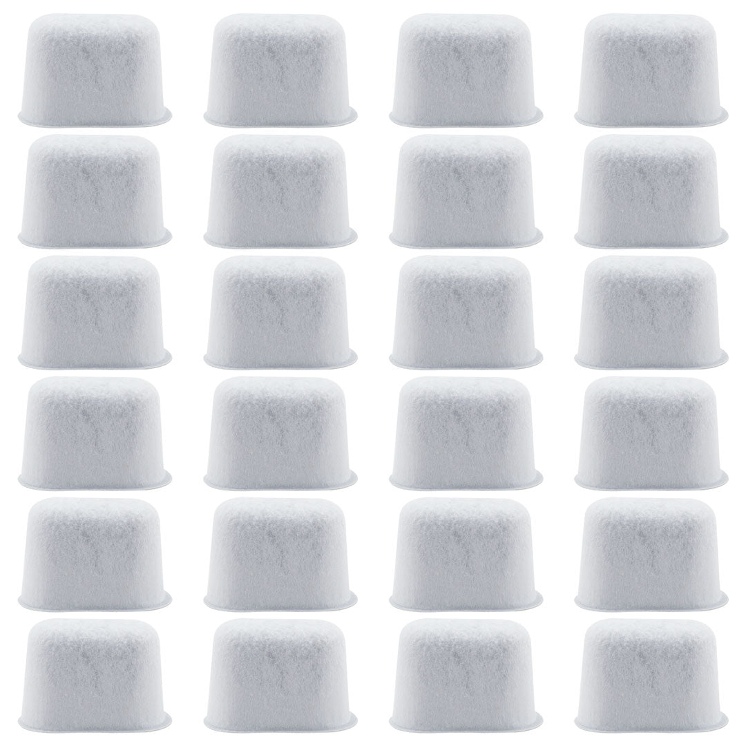 6 Pack Reusable K-Cup Coffee Filter and 24 Pack Charcoal Water Filter Replacement Part Compatible with Keurig 1.0 and 2.0 Series