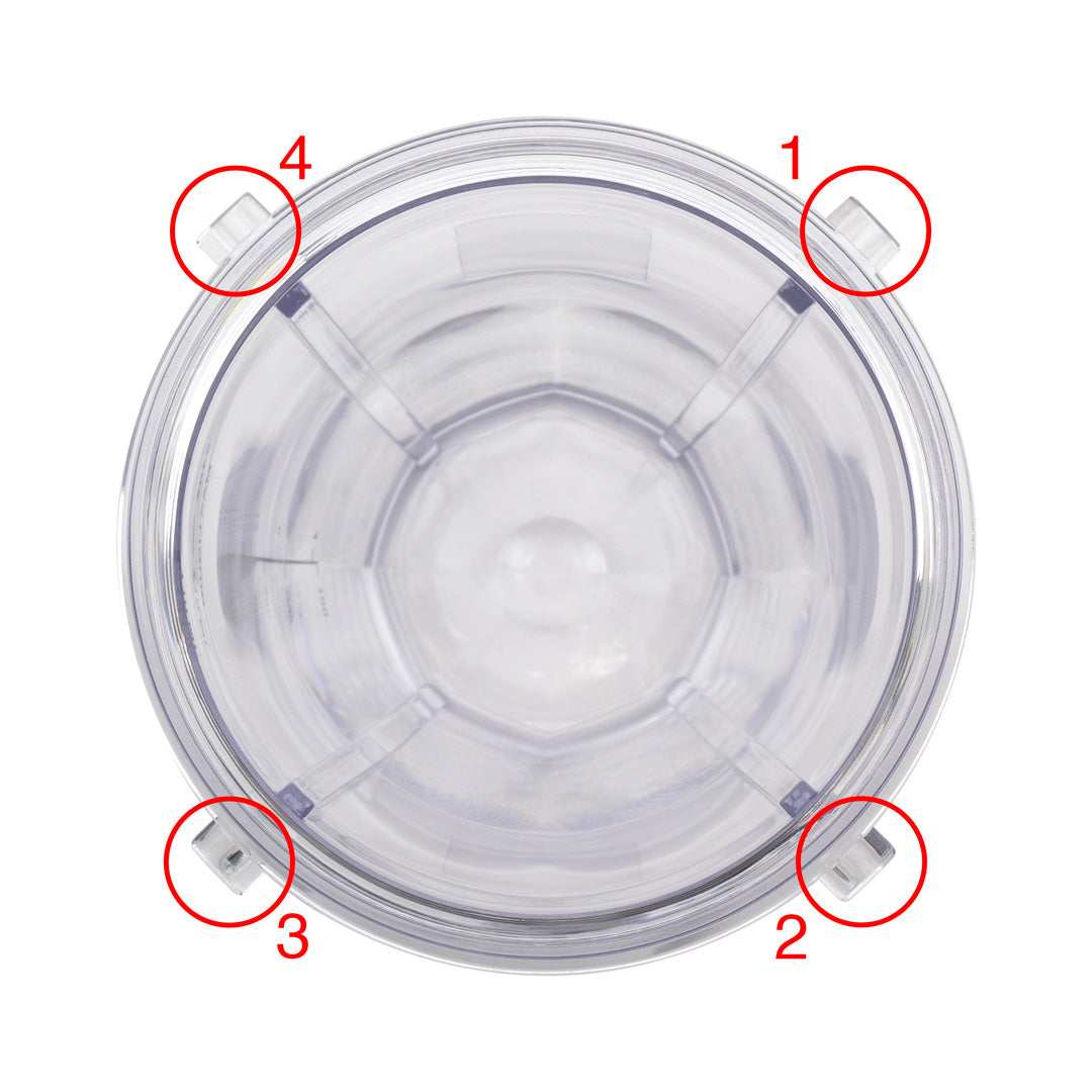 24 oz Cup Replacement Part 483KKU486 Compatible with Nutri Ninja Auto-iQ BL480 BL640 CT680 Blenders