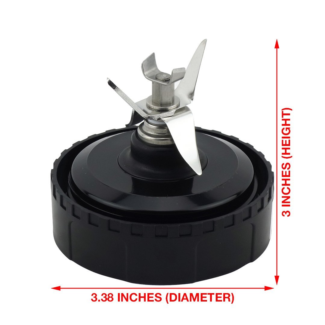 2 Pack 16 oz Cup with Sip Seal Lid and Extractor Blade Replacement Parts 322KKU770 Compatible with Nutri Ninja BL770 BL771 BL772 BL773CO BL780