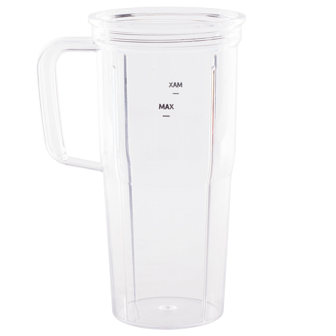 3 Pack 24 oz Handled Cup and To-Go Lid Replacement Parts Compatible with NutriBullet Pro 1000, Combo and Select Blenders