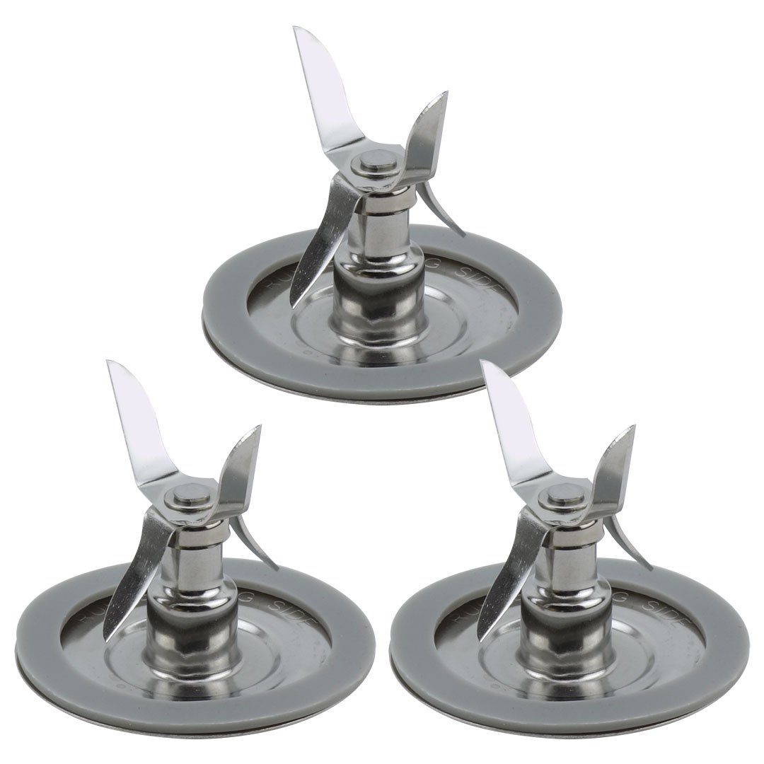 3 Pack Ice Crusher Blender Blade Cutter 4961-011 with Gasket Replacement Part Compatible with Oster Osterizer