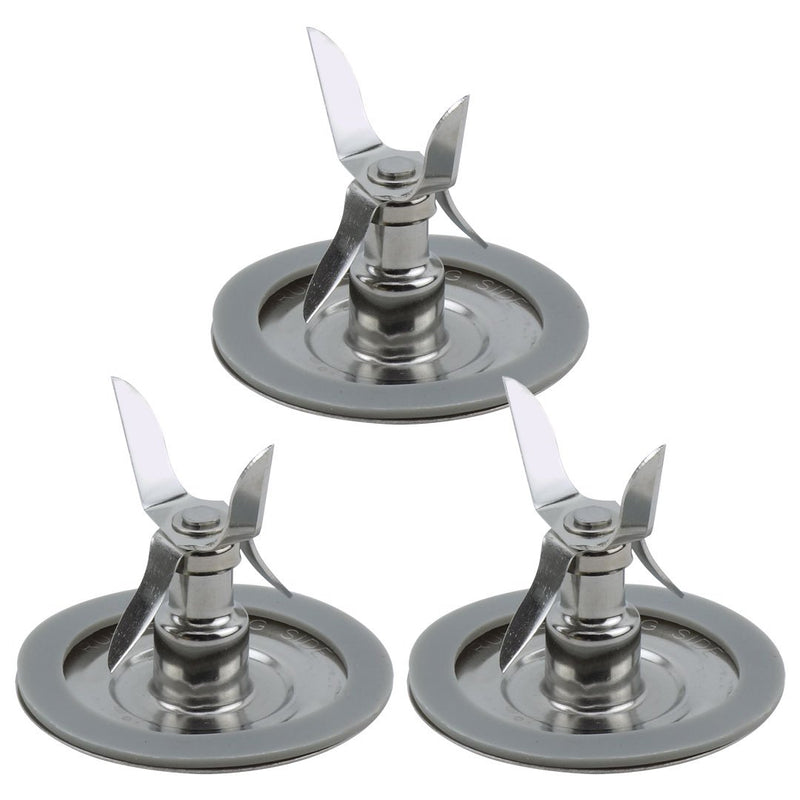 3 Pack Ice Crusher Blender Blade Cutter 4961-011 with Gasket Replacement Part Compatible with Oster Osterizer