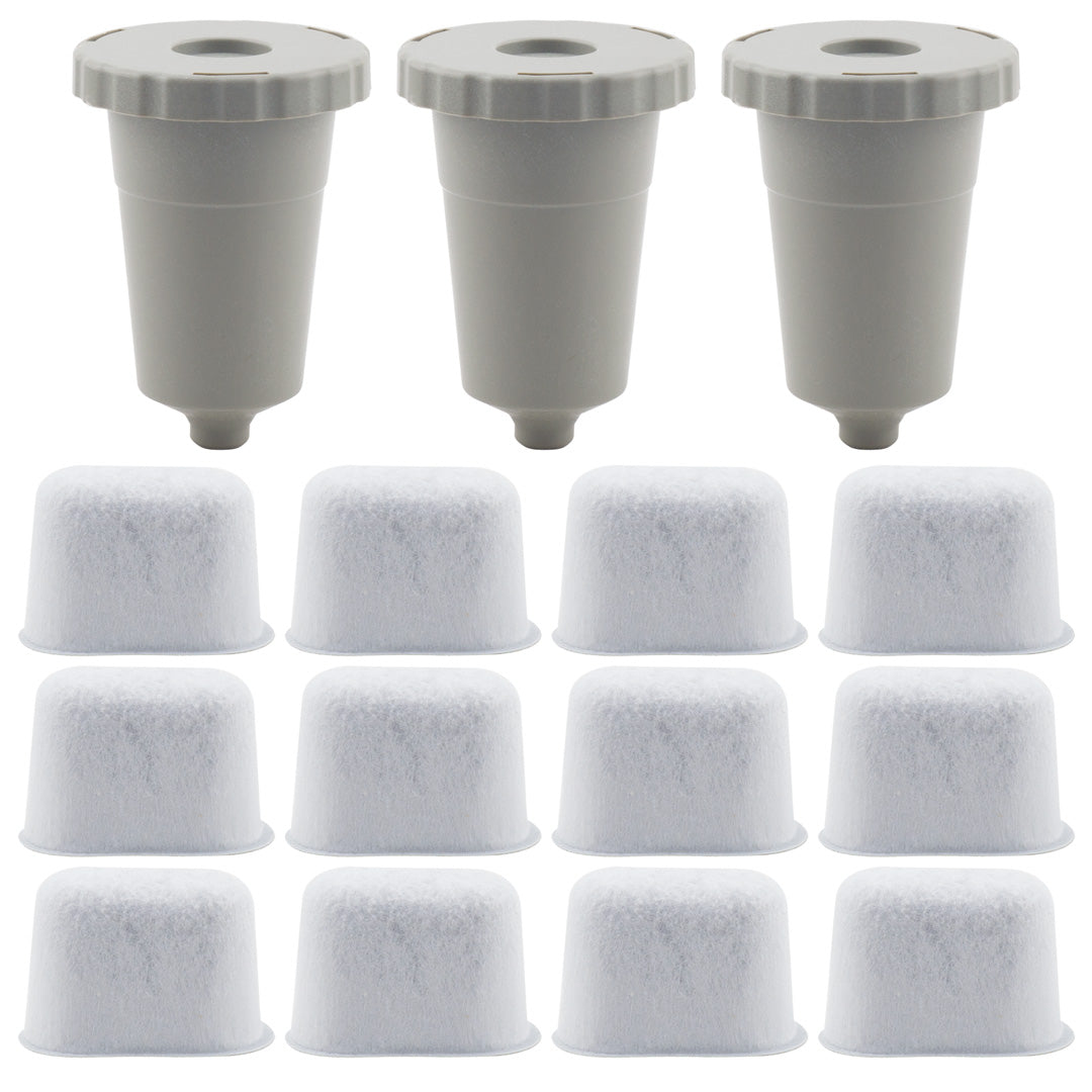 12 Pack Water Filter Cartridges, 3 Replacement Coffee Filter Sets Compatible with Keurig My K-Cup B30 B40 B50 B60 B70 Series