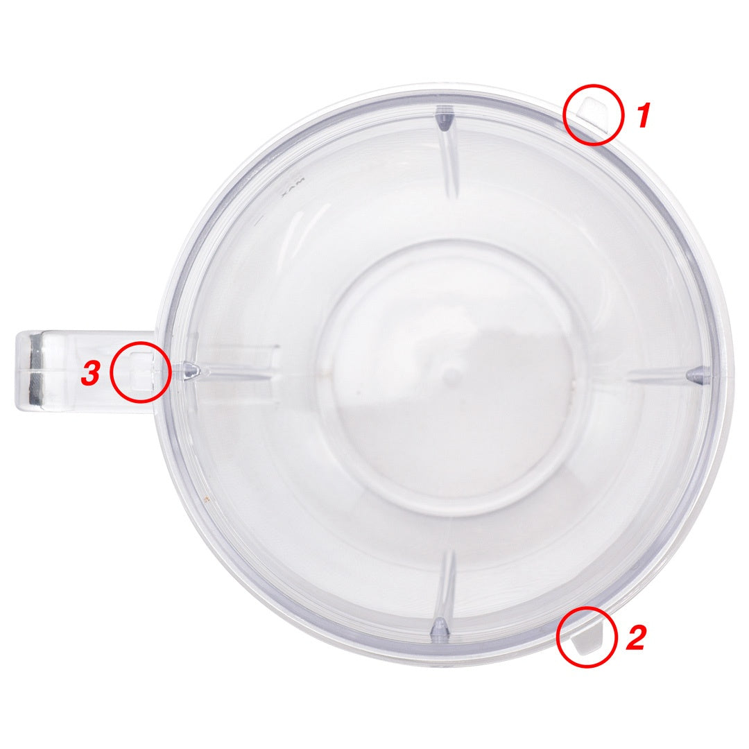 18 oz Handled Short Cup with Flip Top To-Go Lid and Extractor Blade Replacement Part Compatible with NutriBullet 600W 900W Blenders NB-101B NB-101S NB-201