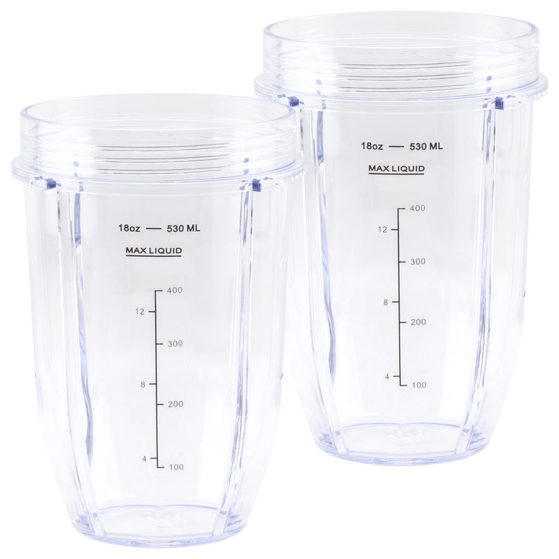 2 Pack 18 oz Cup Replacement Part 427KKU450 Compatible with Nutri Ninja Auto-iQ BL480 BL640 CT680 Blenders