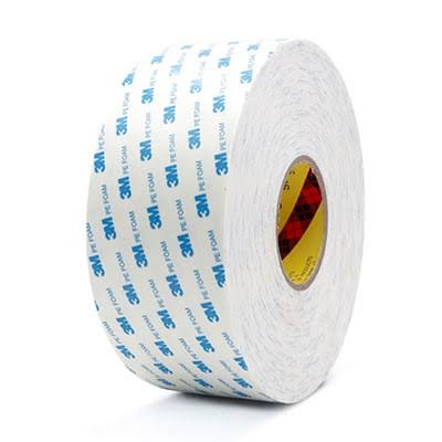 3M Double Coated Polyethylene (PE) Foam Tape 1600T, 1600TG
