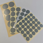 tesa 54657 Low VOC Adhesive Dots Fabric Tape ,temperature-resistant acrylic-coated textile tape grey , masking discs for car-specific hole-blocking