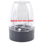 18 oz Short Cup with Lip Ring and Flip To-Go Lid Replacement Part Compatible with NutriBullet Pro 1000W Pro+ 1200W Blenders