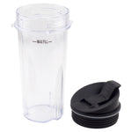 16 oz Cup with Sip Seal Lid Replacement Parts 303KKU 356KKU800 Compatible with Nutri Ninja BL660 BL660W BL740 BL810 BL820 BL830