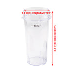 2 Pack 16 oz Cup with Sip Seal Lid and Blade Assembly Replacement Part 357KKU800 for Nutri Ninja Ultima Blenders BL810 BL820 BL830