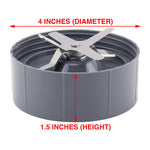 24 oz Tall Cup and Extractor Blade Replacement Part Compatible with NutriBullet 600W 900W Blenders NB-101B NB-101S NB-201