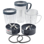 NutriBullet 18 oz 24 oz Cups + Extractor and Milling Blades + 2 Gaskets Combo