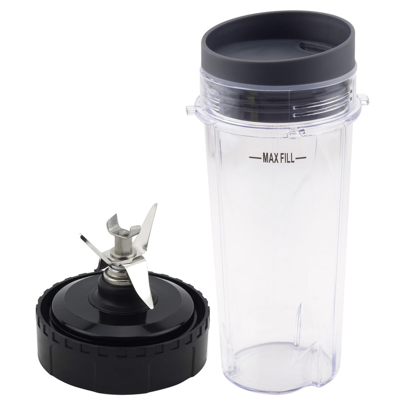 16 oz Cup with Lid and Extractor Blade Replacement Parts 303KKU 305KKU 322KKU770 Compatible with Nutri Ninja BL770 BL771 BL772 BL773CO BL780