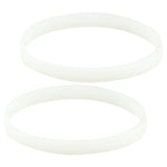 2 Pack White Gasket Rubber Sealing O-Ring Replacement Part for Nutri Ninja Auto-iQ Blenders BL480 BL681A BL682 BL640