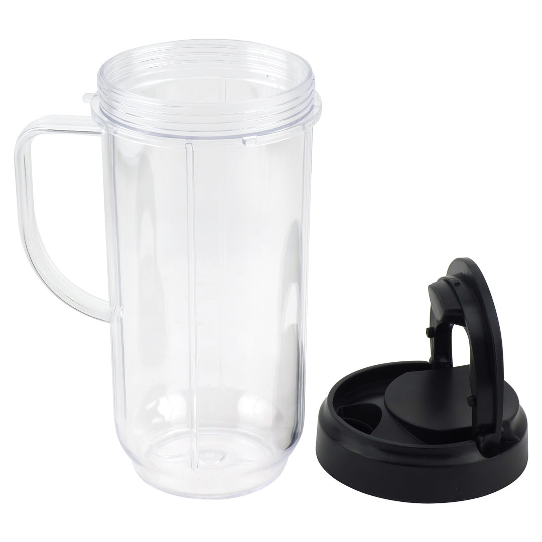 20 oz Cup with to Go Lid and Cross Blade Replacement Set for Magic Bullet Blenders MB1001