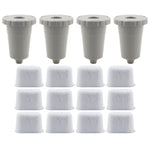 12 Pack Water Filter Cartridges, 4 Replacement Coffee Filter Sets Compatible with Keurig My K-Cup B30 B40 B50 B60 B70 Series