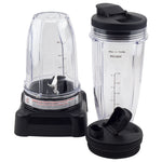 18 oz 24 oz Cups with Spout Lid and Extractor Blade for Nutri Ninja BL800-30 BL810-30 BL810-QSL-30 BL810-QON-30 BL820-30 BL830-30 BL830-CB-30