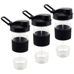 3 Pack Felji 20 oz Cups with To Go Lids Replacement Set for Magic Bullet Blenders MB1001