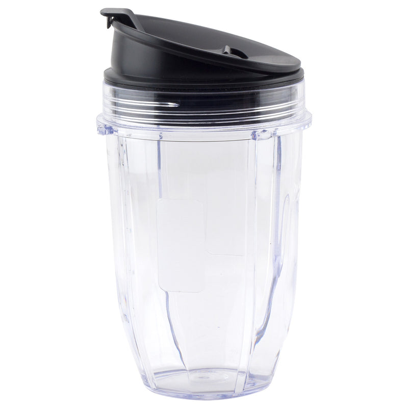 18 oz Cup with Sip Seal Lid Replacement Parts 427KKU450 408KKU641 Compatible with Nutri Ninja Auto-iQ BL480 BL640 CT680 Blenders