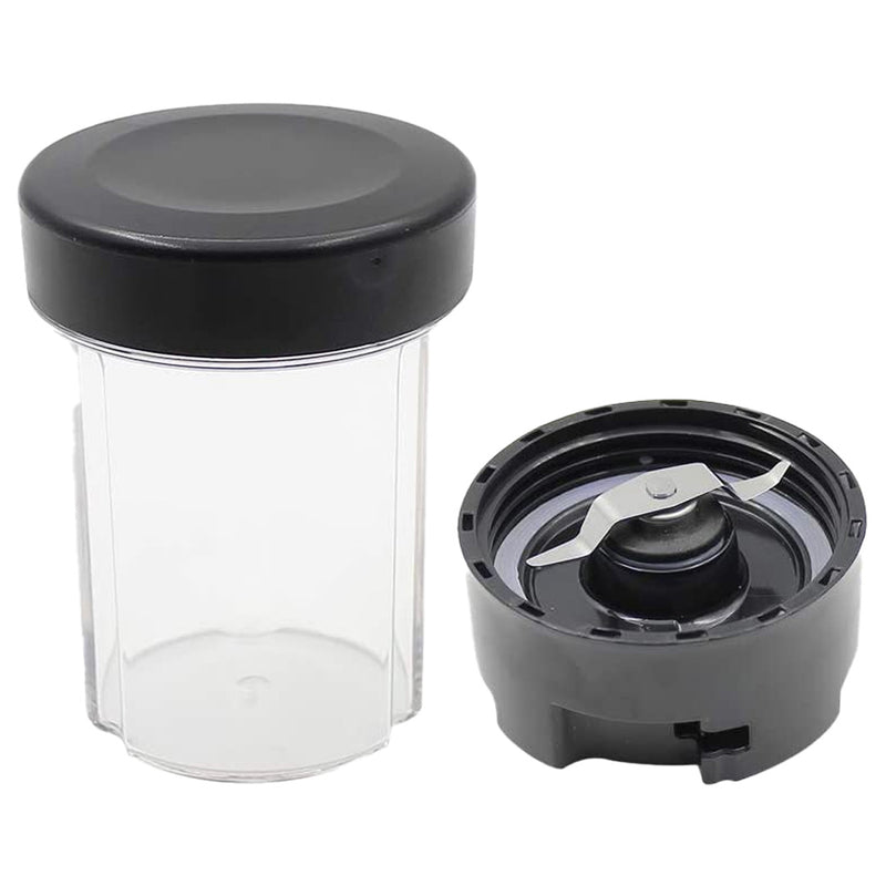 Flat Blade and 5 oz Cup with Lid Replacement Part Compatible with Oster BLSTAV BLSTPB My Blend 250-Watt Blender