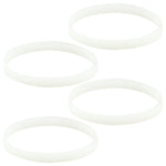 4 Pack White Gasket Rubber Sealing O-Ring Replacement Part for Nutri Ninja Auto-iQ Blenders BL480 BL681A BL682 BL640