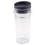 16 oz Cup with Lid Replacement Part 303KKU 305KKU Compatible with Nutri Ninja BL660 BL663 BL663CO BL665Q BL740 BL780 BL810 BL820 BL830