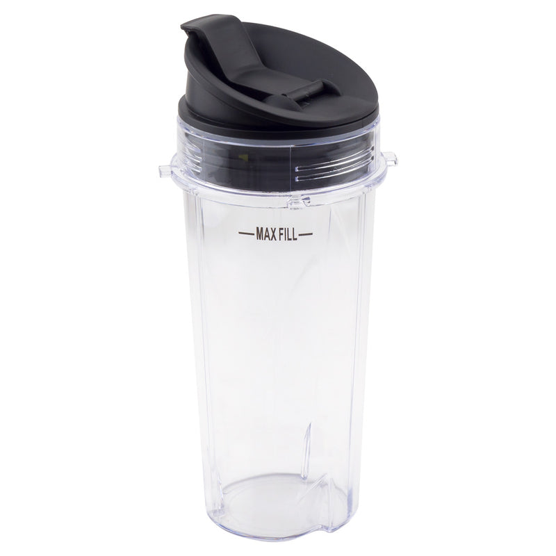 16 oz Cup with Sip Seal Lid Replacement Parts 303KKU 356KKU800 Compatible with Nutri Ninja BL660 BL660W BL740 BL810 BL820 BL830