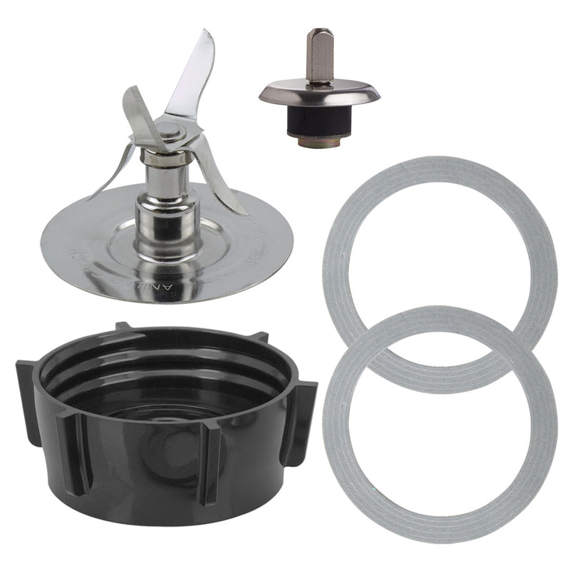 Ice Crusher Blender Blade 4961, Jar Bottom Cap 4902, Coupling and 2 Gaskets Replacement Part Compatible with Oster Osterizer