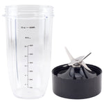 32 oz Colossal Cup and Extractor Blade Replacement Parts Compatible with NutriBullet Lean NB-203 1200W Blenders