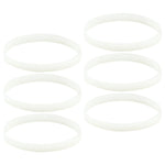 6 Pack White Gasket Rubber Sealing O-Ring Replacement Part for Nutri Ninja Auto-iQ Blenders BL480 BL681A BL682 BL640