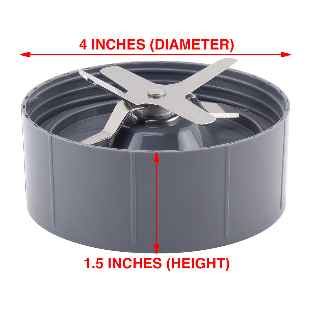 4 Pack Rubber Blade Gear Replacement Parts Compatible with NutriBullet 600W  900W Blenders NB-101B NB-101S NB-201