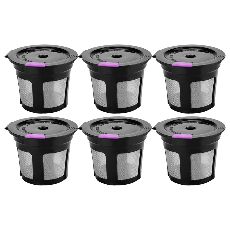 6 Pack Reusable K-Cup Coffee Filter Replacement Set Compatible with Keurig 1.0 and 2.0 Series