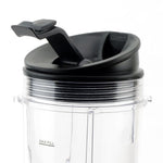 2 Nutri Ninja 24 oz Cups with Sip Seal Lids and 1 Extractor Blade Replacement Combo 483KKU486 408KKU641 409KKU641