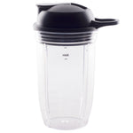 18 oz Cup and To-Go Lid Replacement Parts Compatible with NutriBullet Pro 1000, Pro+ 1200, Combo and Select Blenders