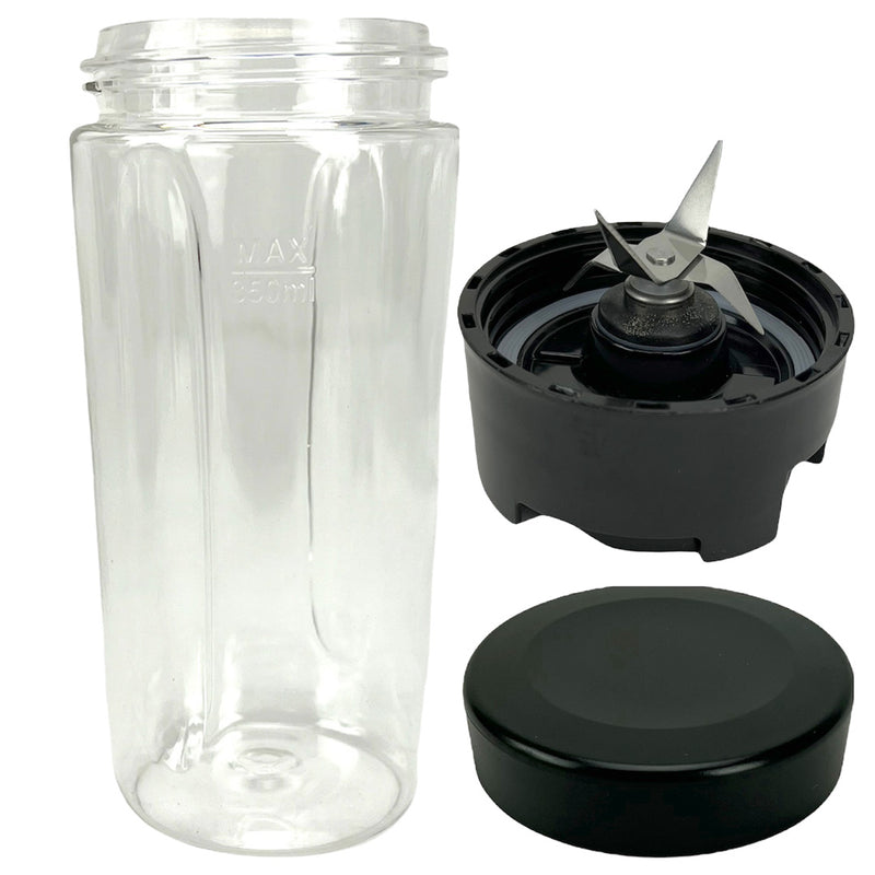 Cross Blade and 12 oz Cup with Lid Replacement Part Compatible with Oster BLSTAV BLSTPB My Blend 250-Watt Blender