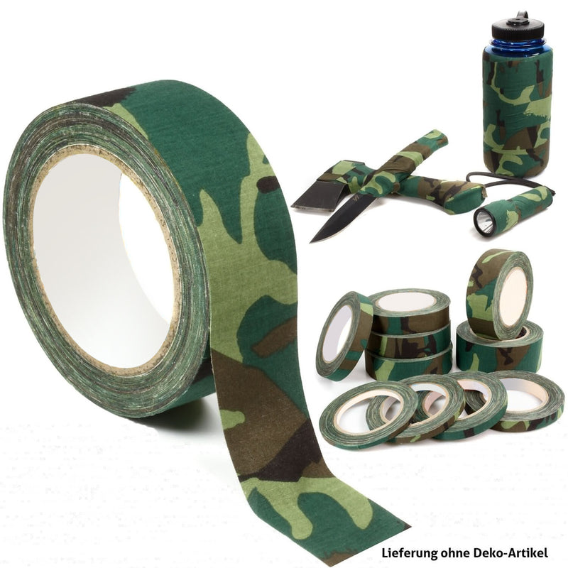 Camouflage masking concealing textile fabric tape 25m