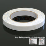 Double-sided adhesive tape for rubber and metal