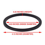 4 Pack Gasket Replacement Part Compatible with NutriBullet RX N17-1001 1700-Watt Blenders