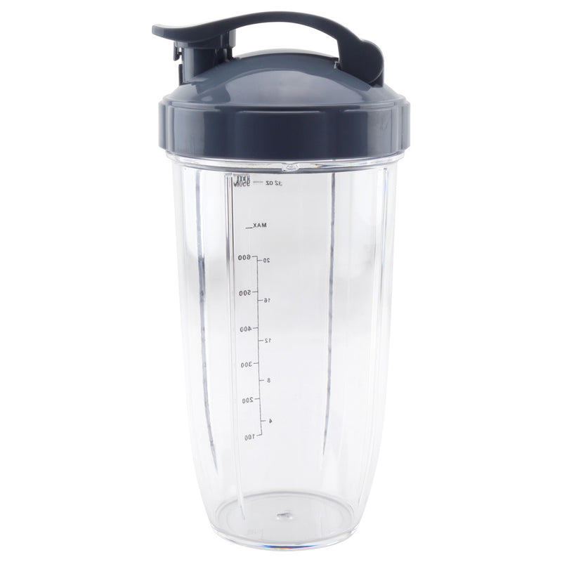 32 oz Colossal Cup with Flip Top To Go Lid Replacement Part Compatible with NutriBullet NB-101B NB-101S NB-201