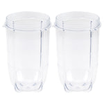 2 Pack 16 oz Tall Cup Replacement Part for Magic Bullet MB1001 250W Blenders